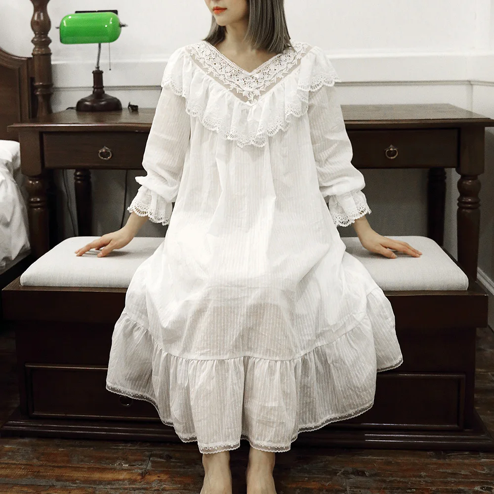 Victorian Women'S Formal Wear - New Women's Lolita Princess Sleepshirts Vintage