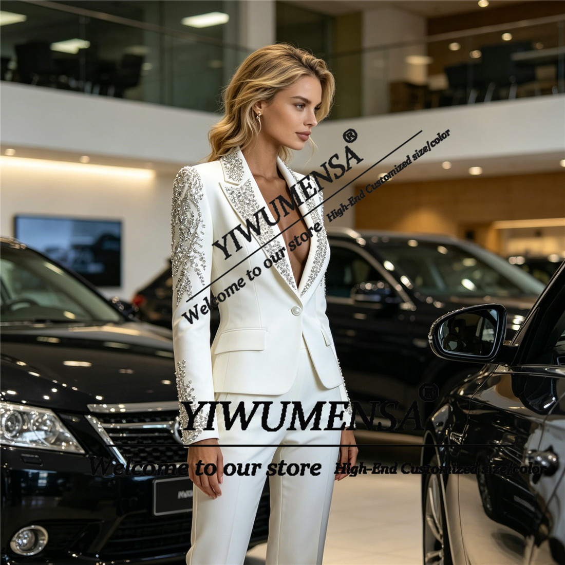 Luxury Women Suits 2 Pieces Se - огляд і ціна Women Formal Wear With Blazer