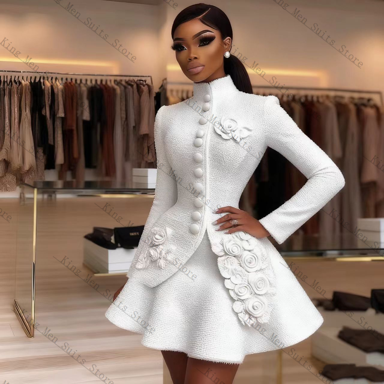 Luxury White Women Suit Set 2  - огляд і ціна Women Formal Wear With Blazer