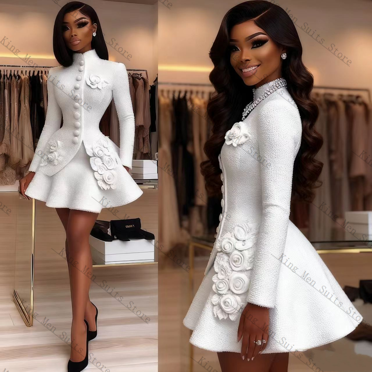 Luxury White Women Suit Set 2  - огляд і ціна Women Formal Wear With Blazer