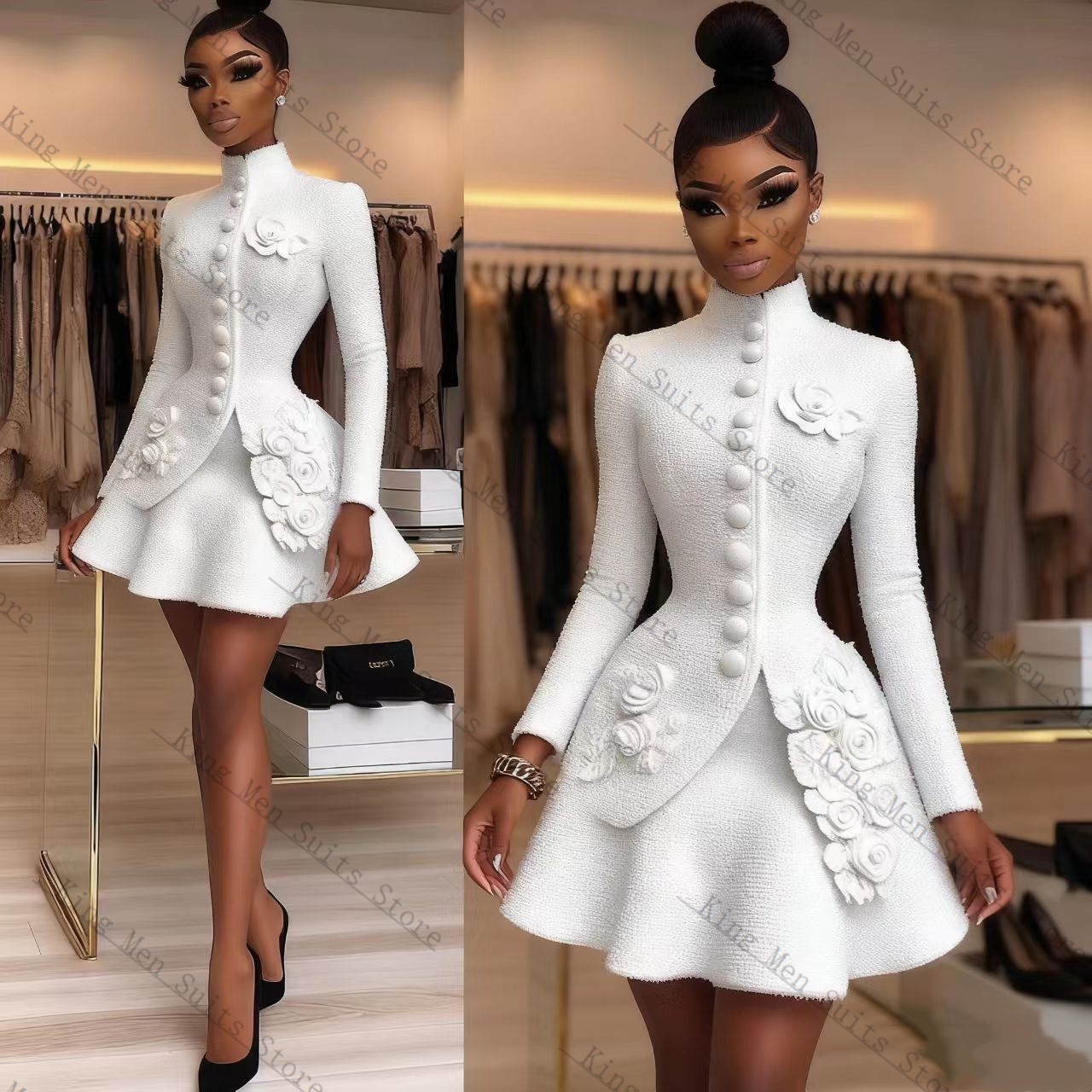 Luxury White Women Suit Set 2  - огляд і ціна Women Formal Wear With Blazer
