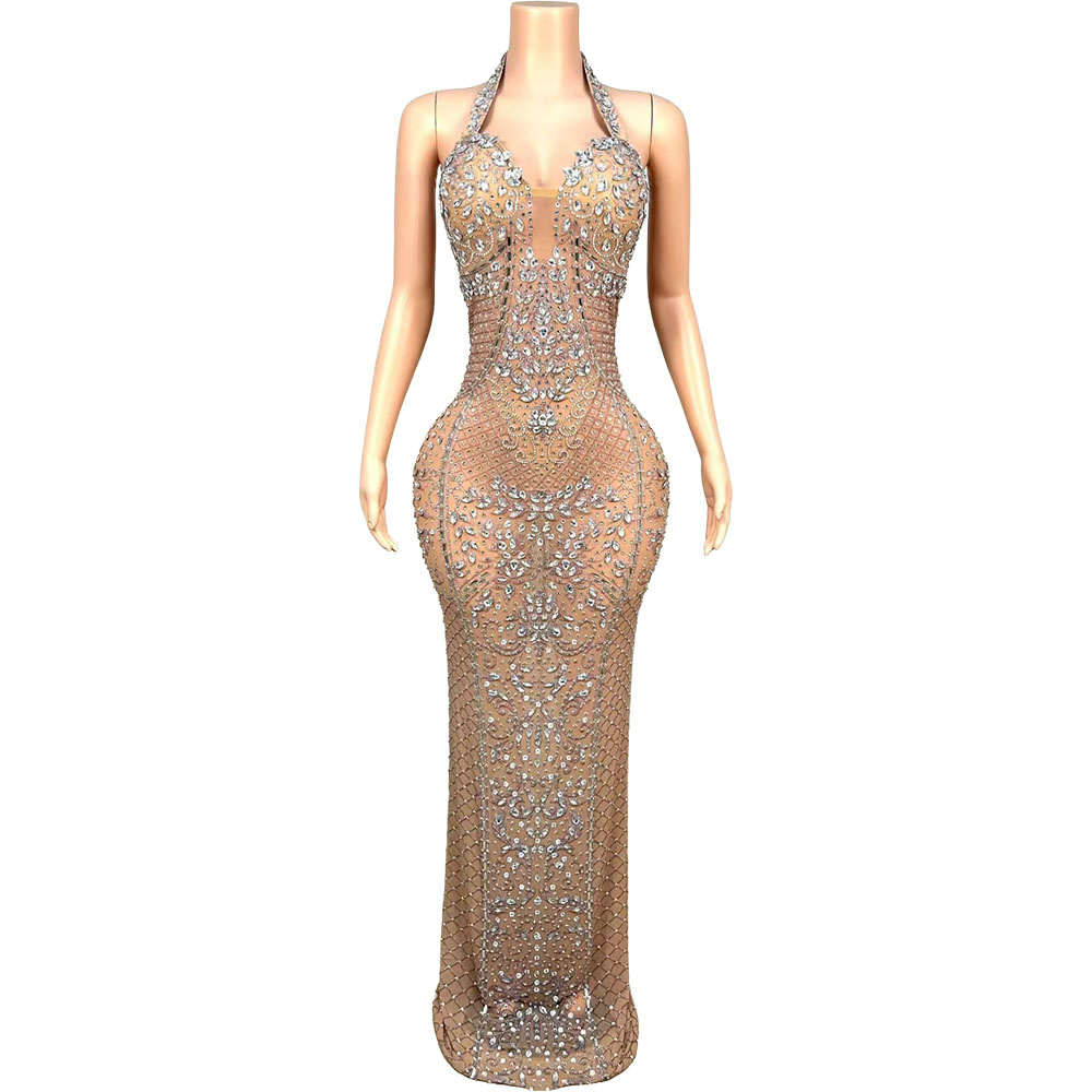 Luxury Crystals Sparkly Mesh E - огляд і ціна Women'S Red Formal Wear