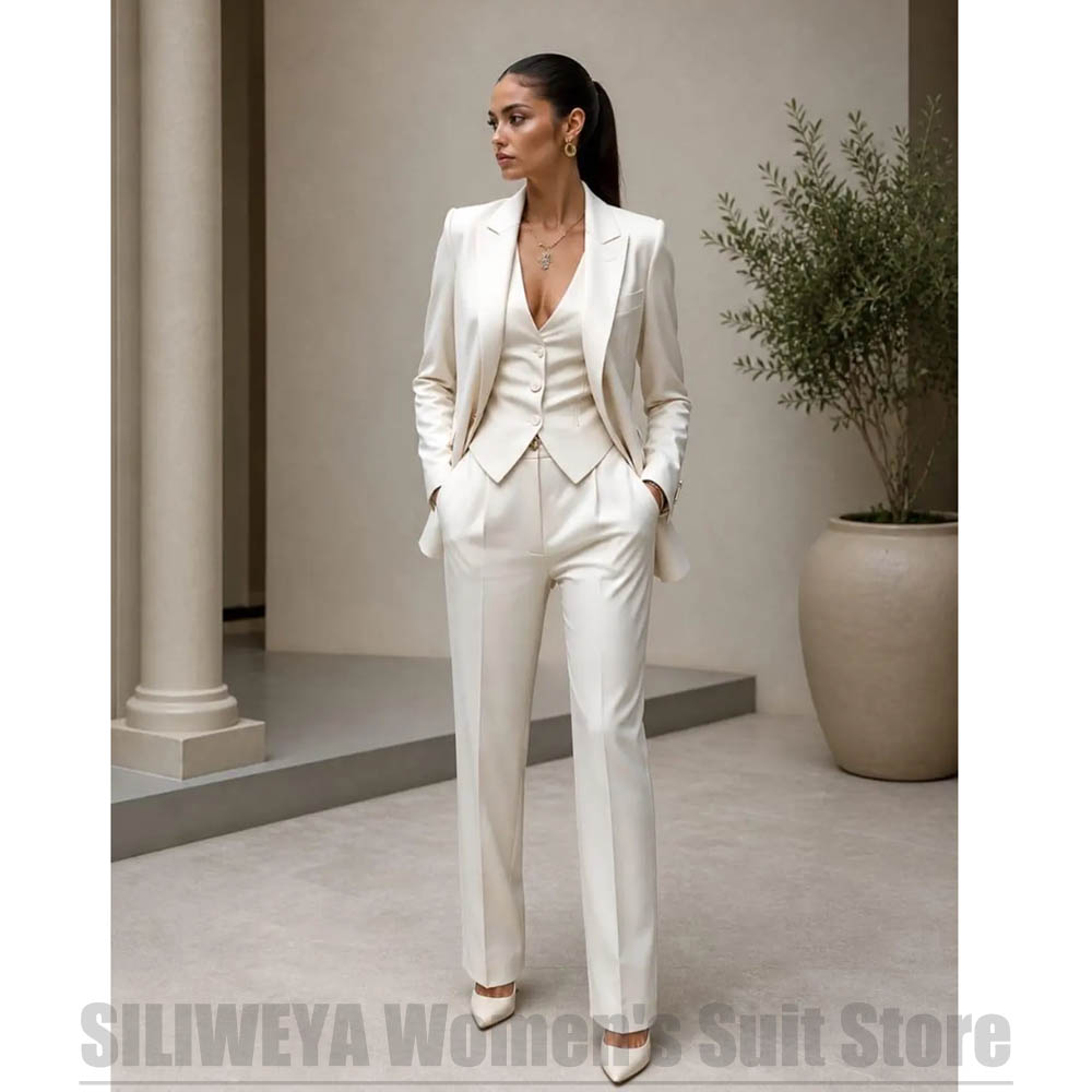 Women 3 Piece Suit Set Blazer  - огляд і ціна Women Formal Wear With Blazer