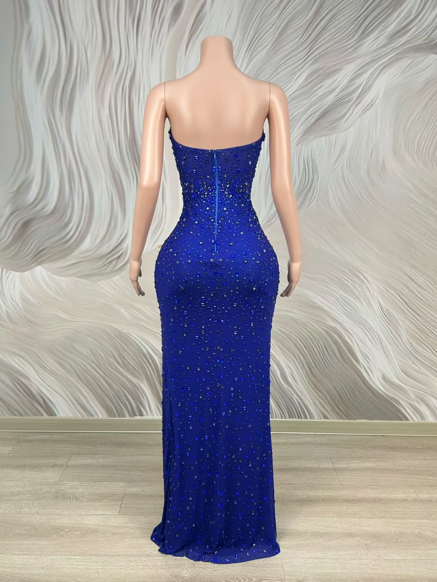 Sparkly Rhinestone Blue Strapl - огляд і ціна Women'S Red Formal Wear